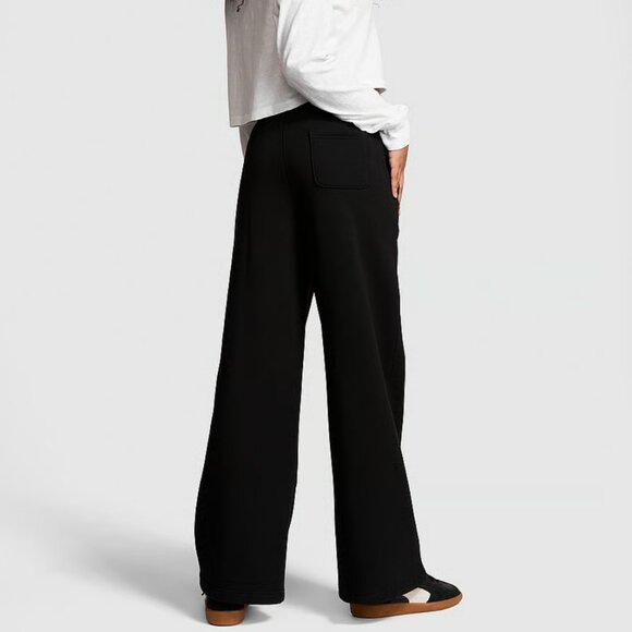 NWT! Victoria's Secret PINK 'Ivy Fleece Wide-leg Sweatpants' - Picture 2 of 2